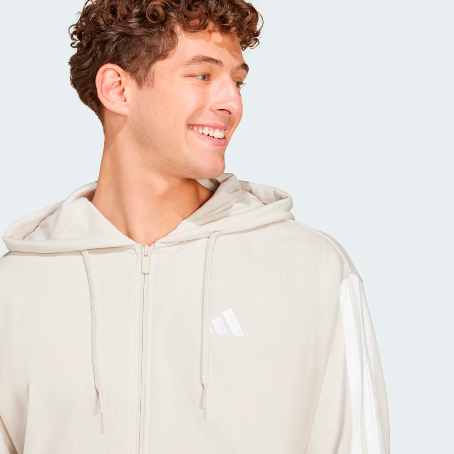 sweat-a-capuche-zippe-essentials-3-stripes-en-molleton-francais sweat-a-capuche-zippe-essentials-3-stripes-en-molleton-francais