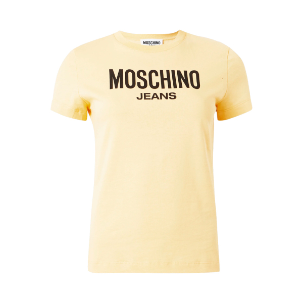 Love Moschino T-shirts hauts et polos Jaune - T-shirt imprim - S - Ref 80 €