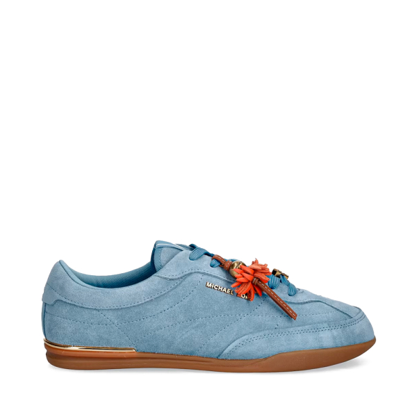 Michael Kors Pantoufle en daim Nolan orne - 37 Bleu- Ref 114 €