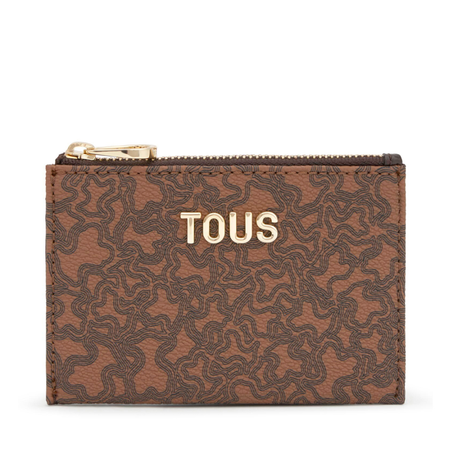 kaos-mini-lines-brown-card-holder-wallet