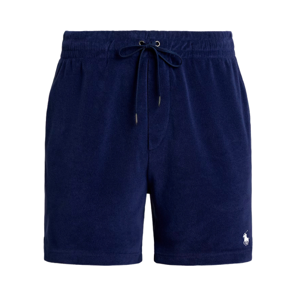 Ralph Lauren Pantalons Bleu marine - short en tissu ponge cordon - XL - Ref 101 €