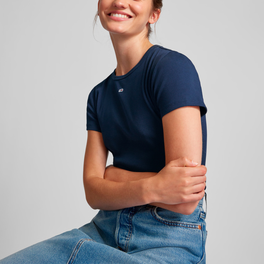 t-shirt-a-col-rond-cotele-slim