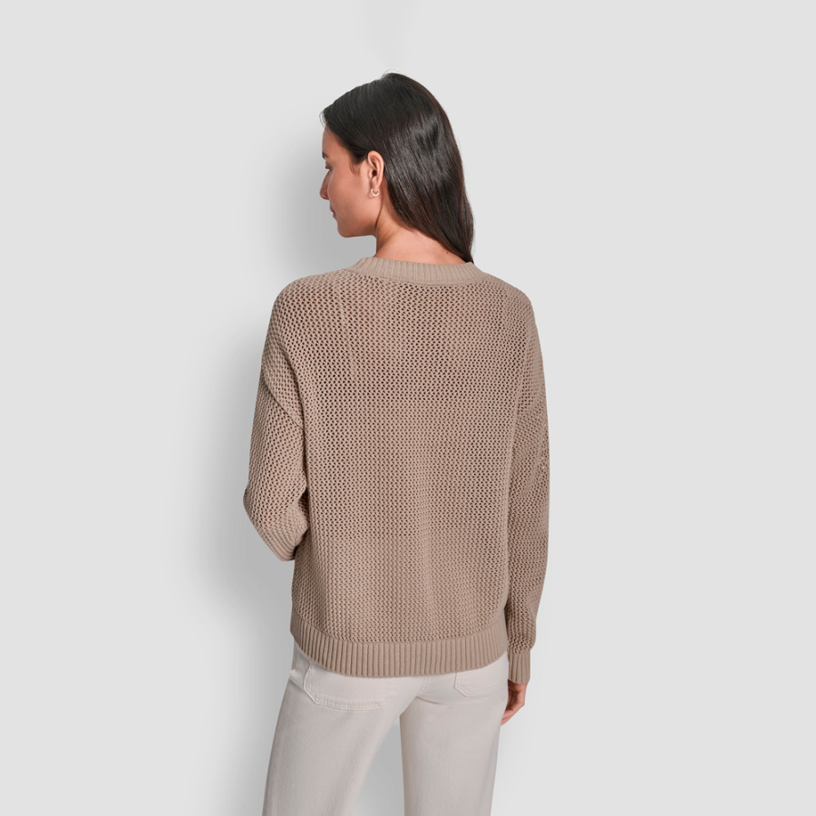 pointelle-logo-crew-neck-sweatshirt pointelle-logo-crew-neck-sweatshirt