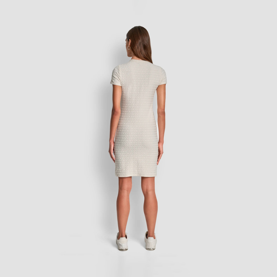 round-neck-jacquard-logo-dress
