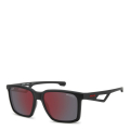 003/H4-MATTE BLACK/RED MIRROR POLARIZED