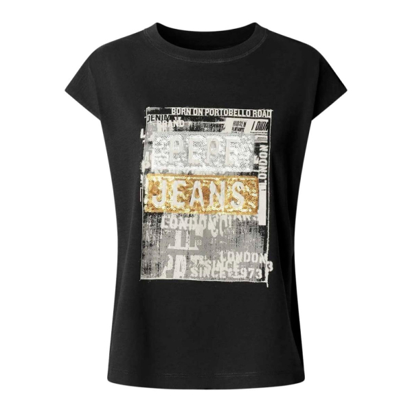 Pepe Jeans T-shirts hauts et polos Noir - T-shirt Nadira - L - Ref 34 €