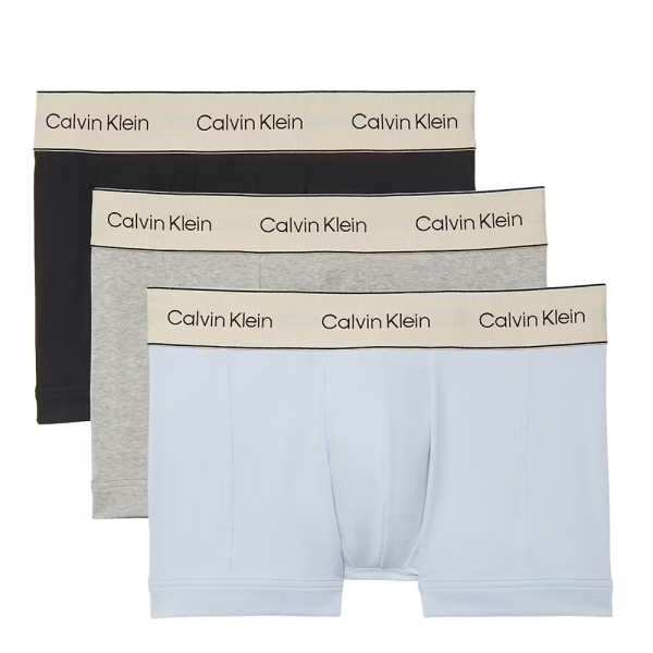 Calvin Klein Underwear Sous-vtements Multicolore - Lot de 3 boxers - Coton stretch Heritage - L - Ref 45 €