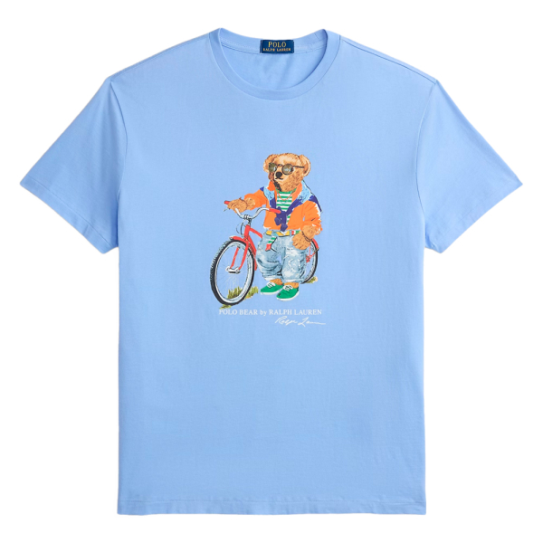 Ralph Lauren T-shirts Bleu - T-shirt slim fit personnalis avec Polo Bear - S - Ref 94 €
