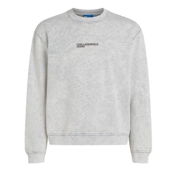 Karl Lagerfeld Jeans Vestes en maille et pulls Gris - sweat-shirt effet dlav - XL - Ref 112 €