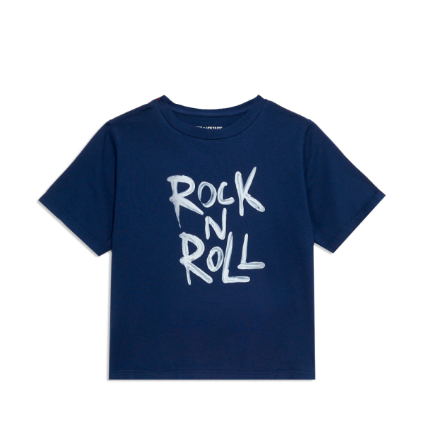 Zadig Voltaire T-shirts et tops Bleu marine - T-shirt imprim pour enfants - 12 - Ref 25 €