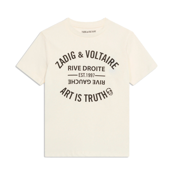 Zadig Voltaire T-shirts et tops Blanc - T-shirt imprim pour enfants - 16 - Ref 25 €