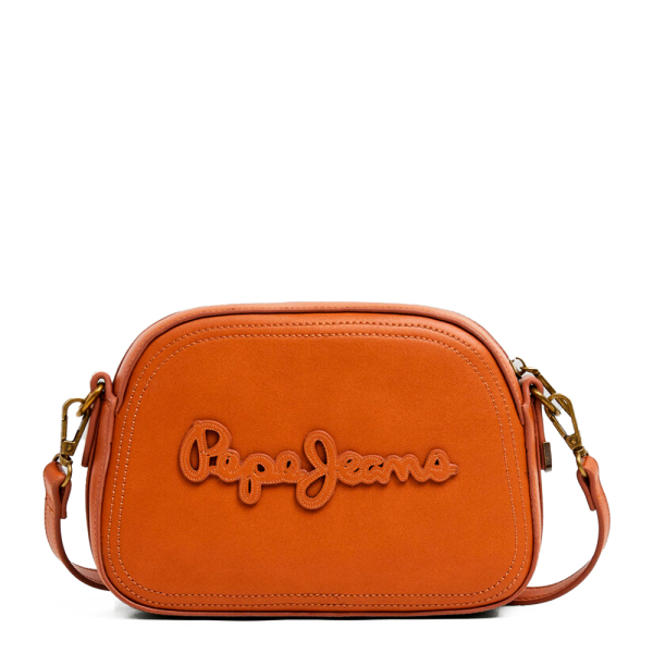 Pepe Jeans Sac bandoulire en similicuir avec logo - U chameau- Ref 56 €