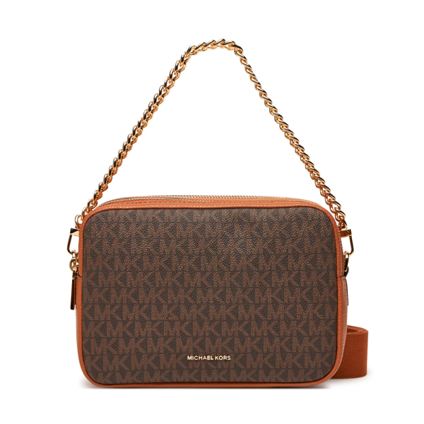 Michael Kors Sac bandoulire Bryant moyen pour appareil photo avec logo - U Brun- Ref 146 €