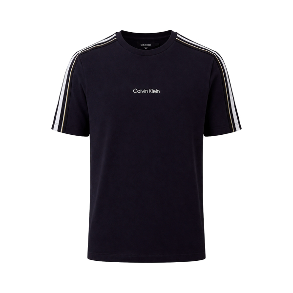 Calvin Klein T-shirts Bleu marine - T-shirt de sport en mlange de coton technique - L - Ref 28 €