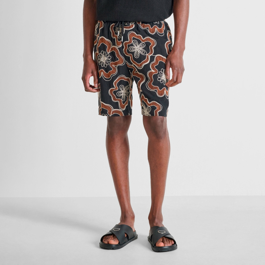shorts-in-normaler-passform-mit-blumenmuster