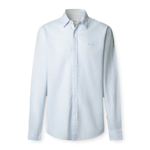 Pepe Jeans T-shirts Bleu - Chemise teinte en pice coupe classique - M - Ref 52 €