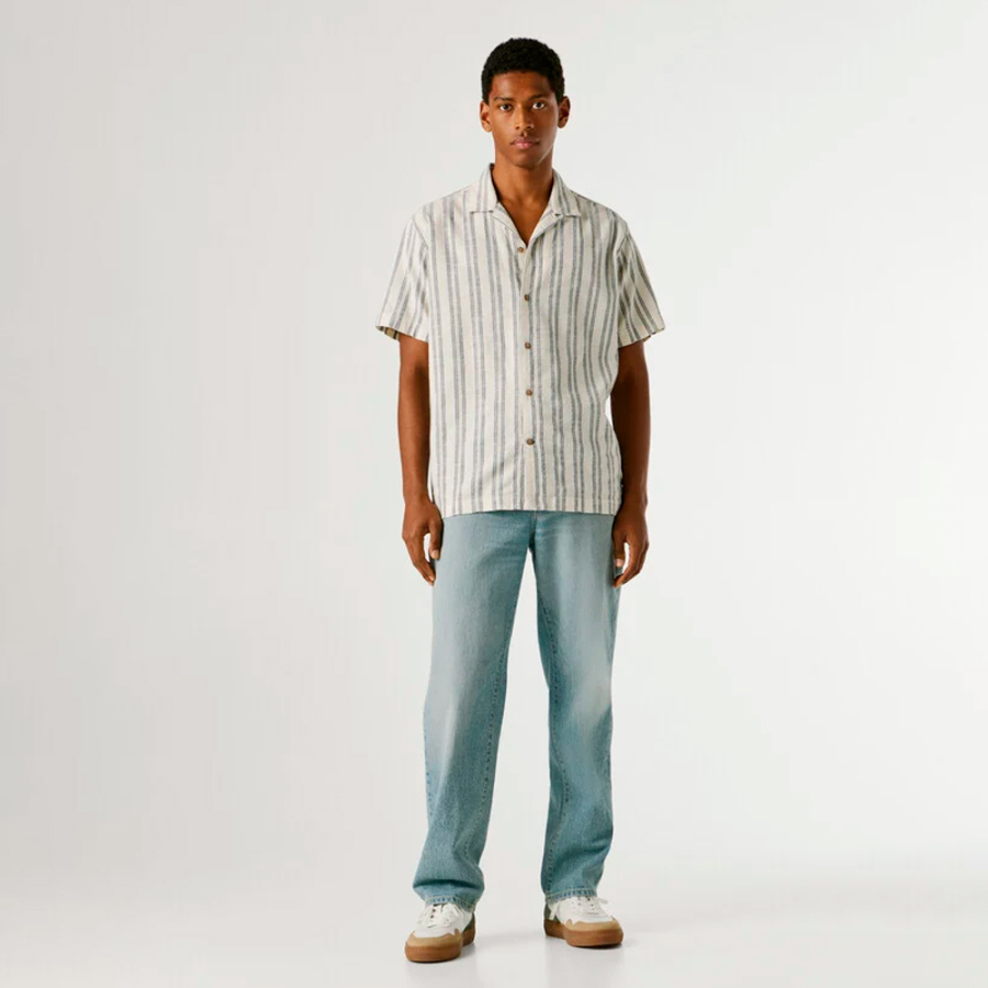 camicia-a-righe-con-colletto-cubano