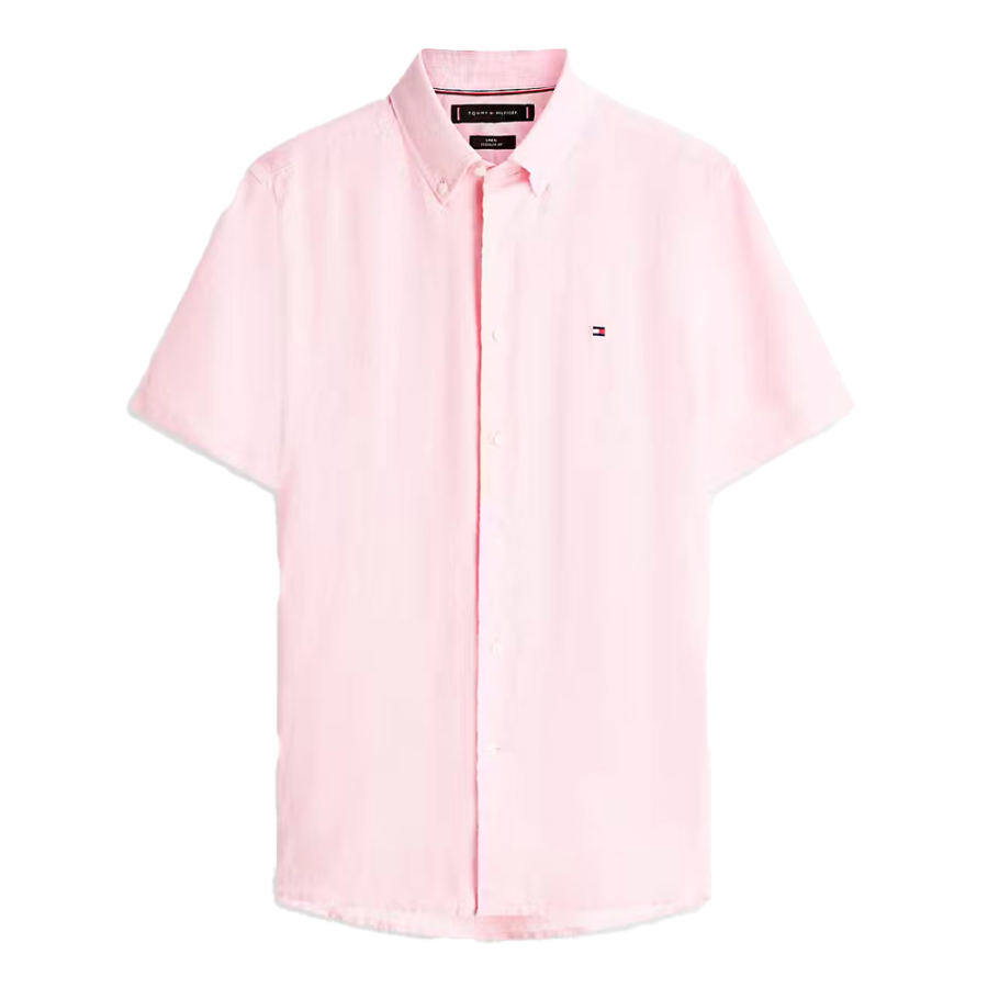 camicia-a-maniche-corte-in-lino-effetto-lavato