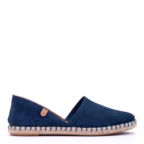 Verbenas Espadrilles plates en daim Carmen - 39 Bleu- Ref 41 €