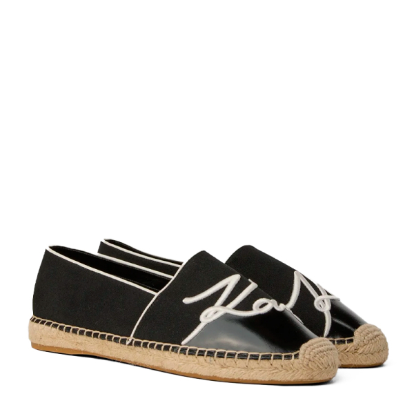 Karl Lagerfeld Espadrilles Kamini Signia - 40 Noir- Ref 135 €