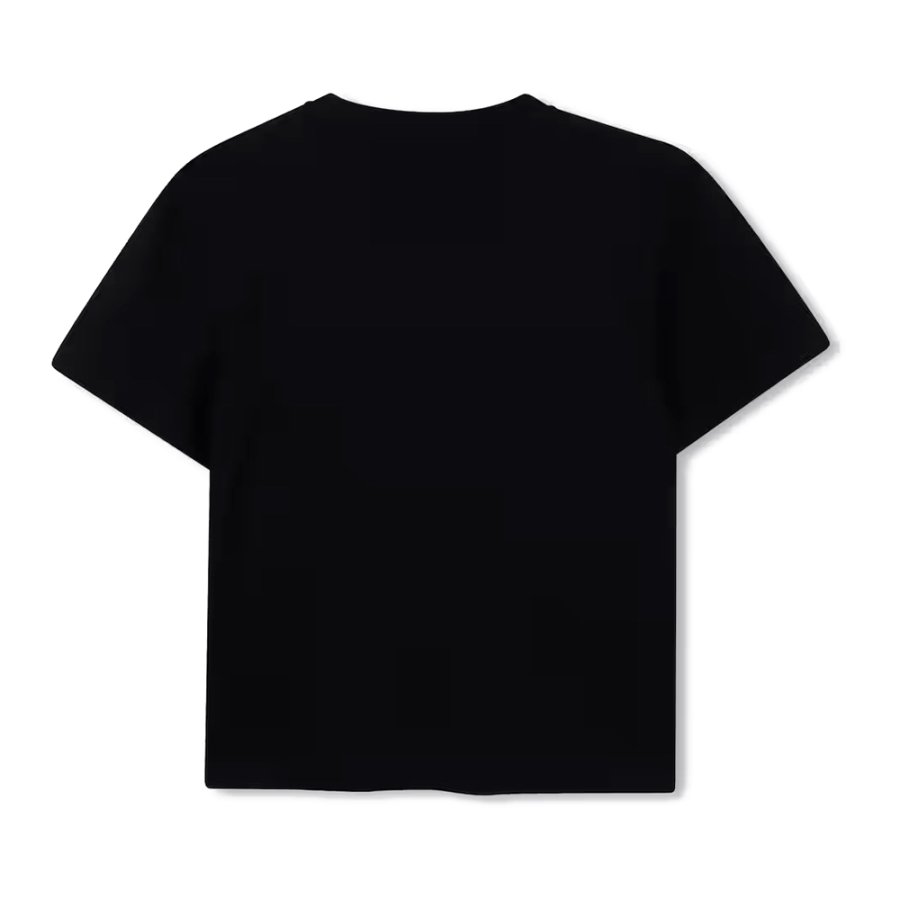 locker-sitzendes-t-shirt-mit-kids-logo-etikett