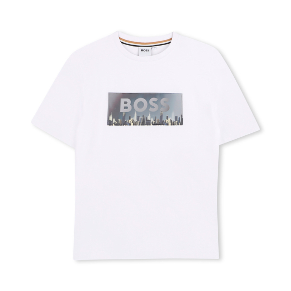 Boss T-shirts et tops Blanc - T-shirt enfant J5298910P - 14 - Ref 38 €