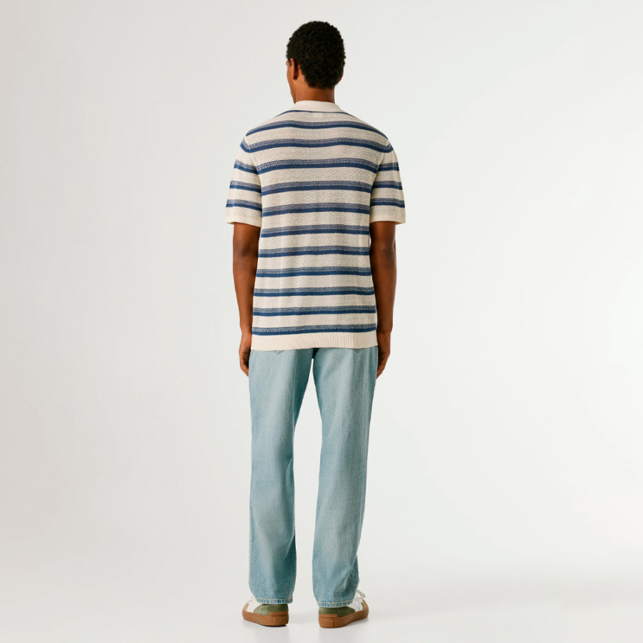 polo-a-righe-in-maglia