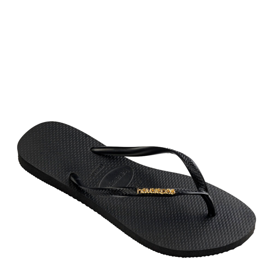 schmale-metallic-flip-flops-mit-logo
