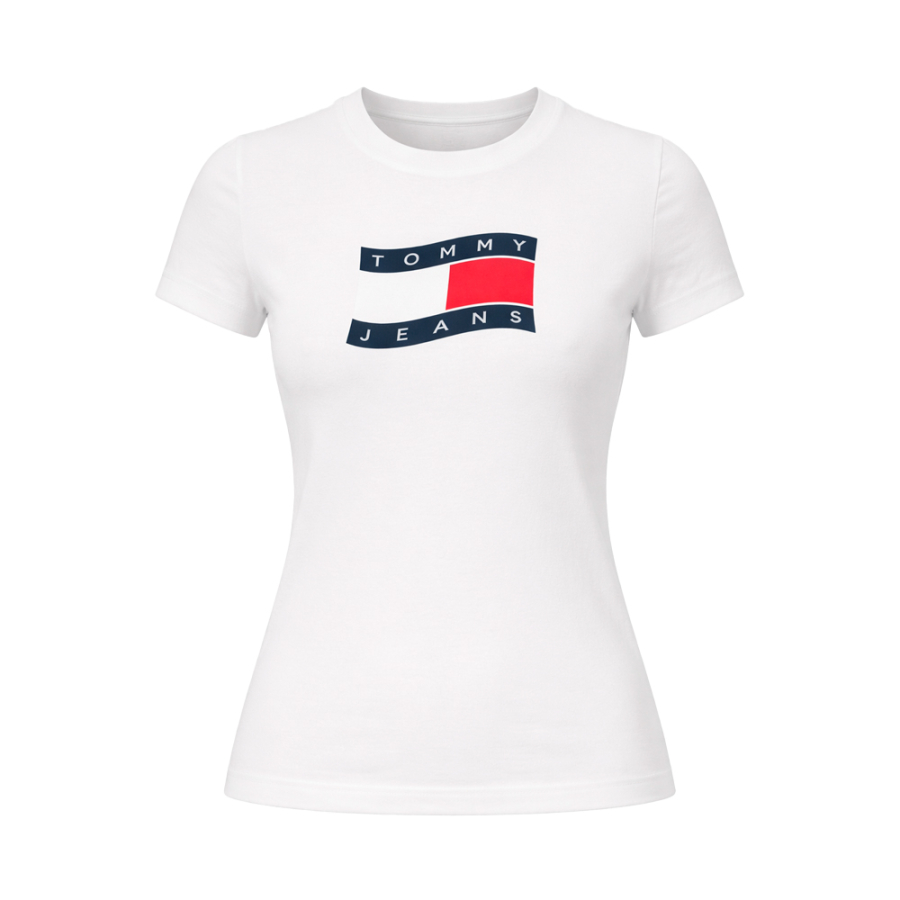 t-shirt-en-maille-fine-avec-logo-ondule t-shirt-en-maille-fine-avec-logo-ondule