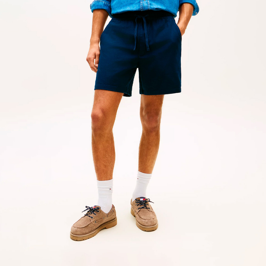 pantaloncini-in-lino-a-gamba-larga-con-logo