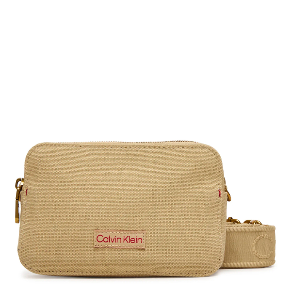 Calvin Klein Petit sac bandoulire en toile - U Jaune- Ref 63 €