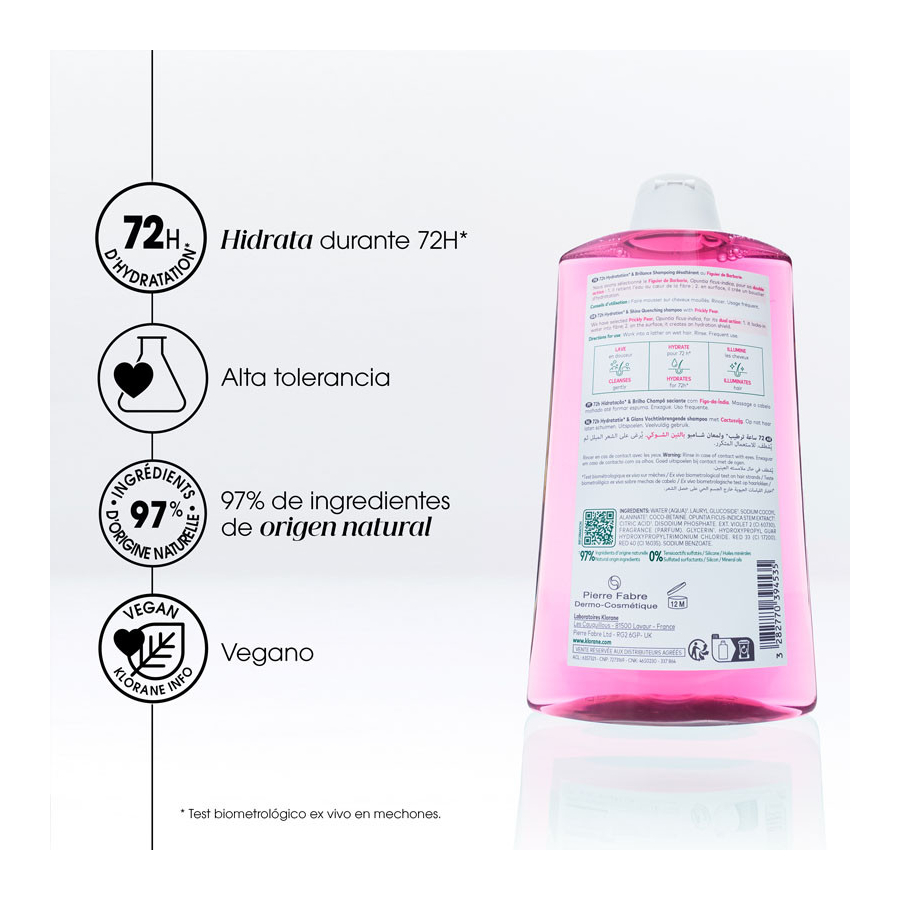 Champú Hidratación y Brillo al Higo de Barbaria