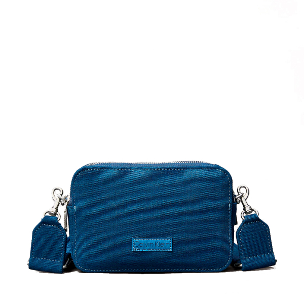 Calvin Klein Petit sac bandoulire en toile - U Bleu- Ref 63 €
