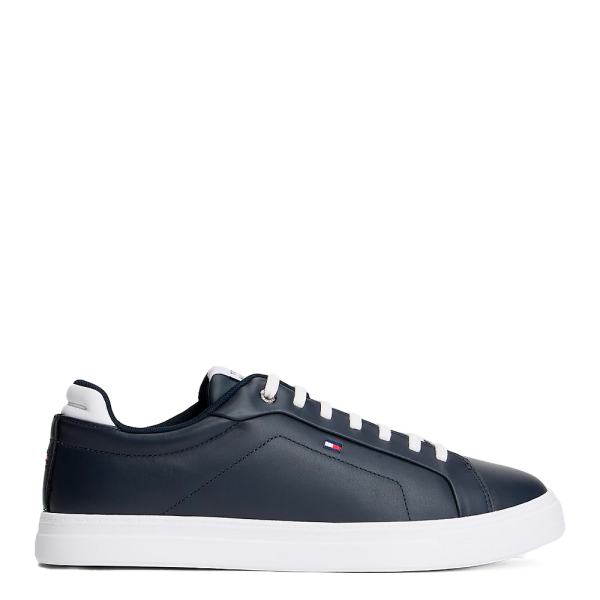 Tommy Hilfiger Chaussures de tennis en cuir Hilfiger Icon - 42 Bleu marine- Ref 75 €