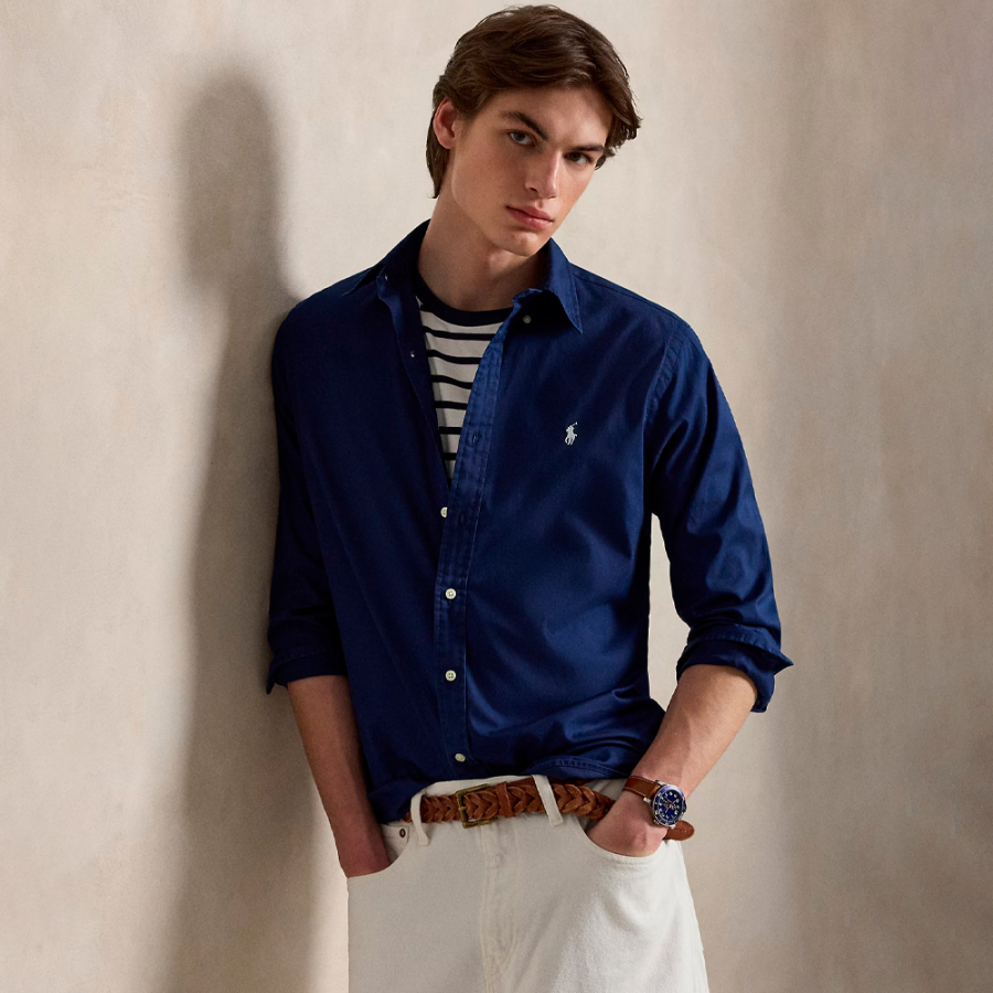 chemise-en-serge-leger-a-coupe-personnalisee
