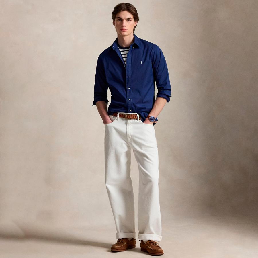 camisa-custom-fit-de-sarga-ligera