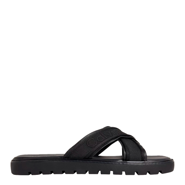Calvin Klein Sandales lgres Luxor avec talon et logo - 45 Noir- Ref 63 €