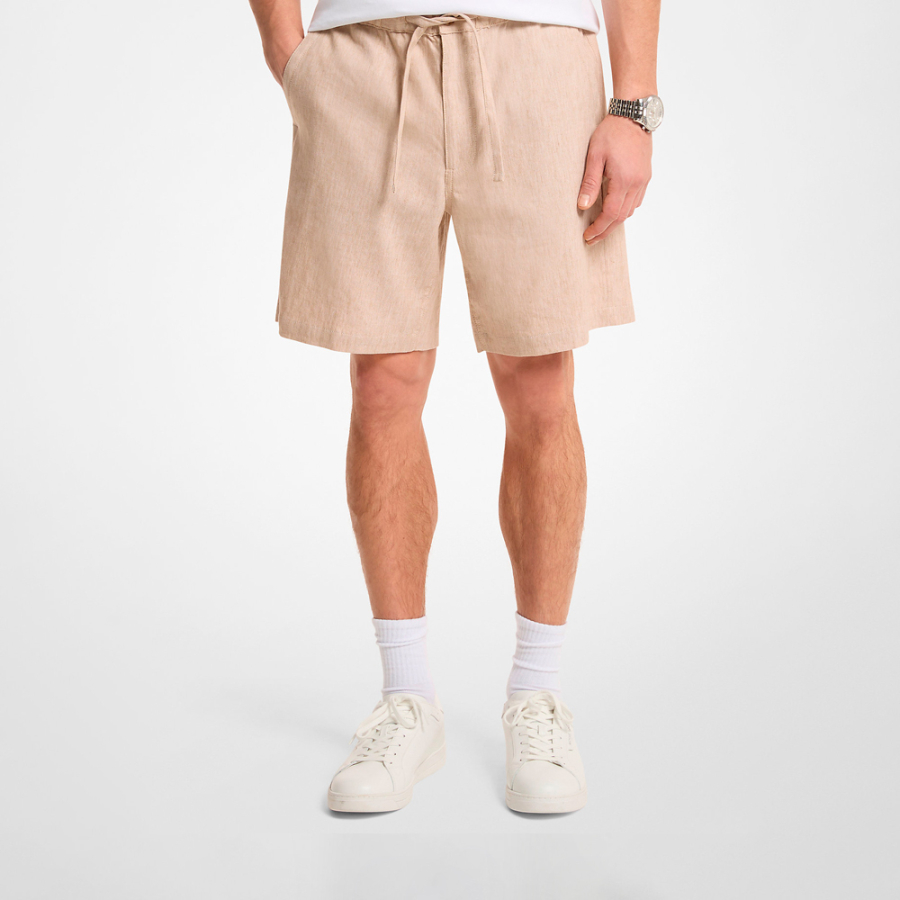 shorts-aus-leinenmischgewebe