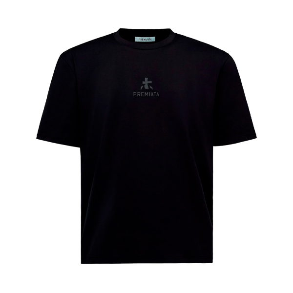 Premiata  T-shirts Noir - T-shirt en coton avec détails thermoscellés - M - Ref.