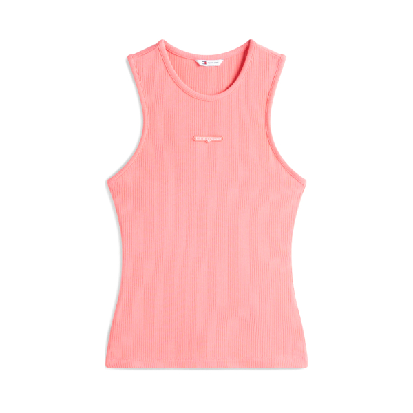 Tommy Hilfiger T-shirts hauts et polos Rose - T-shirt Slim Script Label - M - Ref 22 €