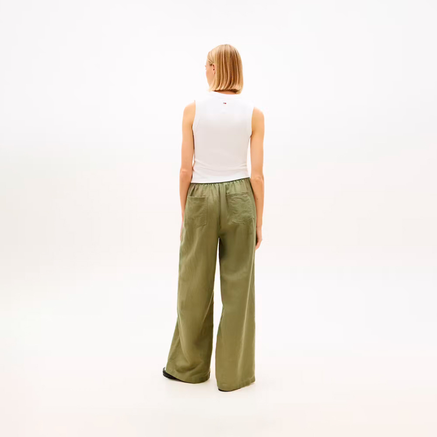 pantalon-ample-a-cordon-de-serrage-en-lin-melange
