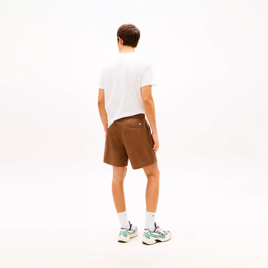 short-en-lin-a-jambes-larges-avec-logo short-en-lin-a-jambes-larges-avec-logo