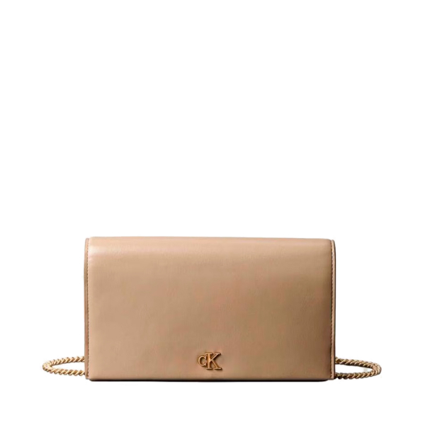 Calvin Klein portefeuille chane monogramm - U Beige- Ref 70 €