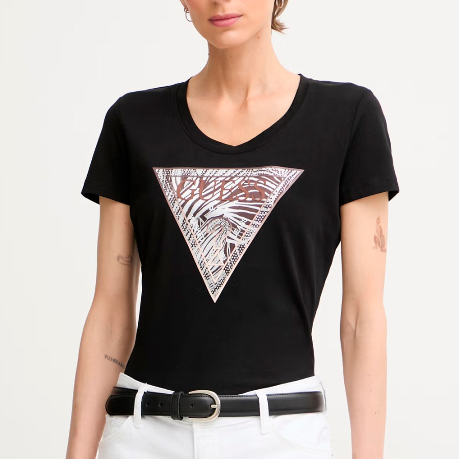 t-shirt-avec-logo-triangulaire-imprime-zebre