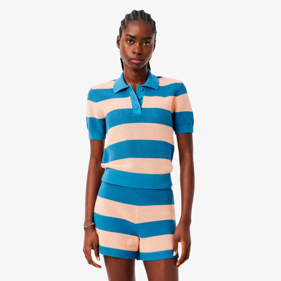 jersey-de-cuello-polo-de-punto-de-malla-con-rayas jersey-de-cuello-polo-de-punto-de-malla-con-rayas