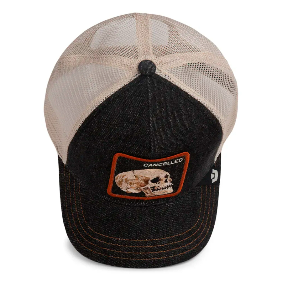 totenkopf-kappe-aus-dunklem-denim totenkopf-kappe-aus-dunklem-denim