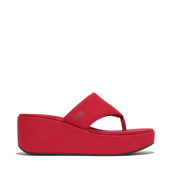 Fitflop PLATFFORMS - Sandales compenses bout compens - 10 Bordeaux- Ref 56 €