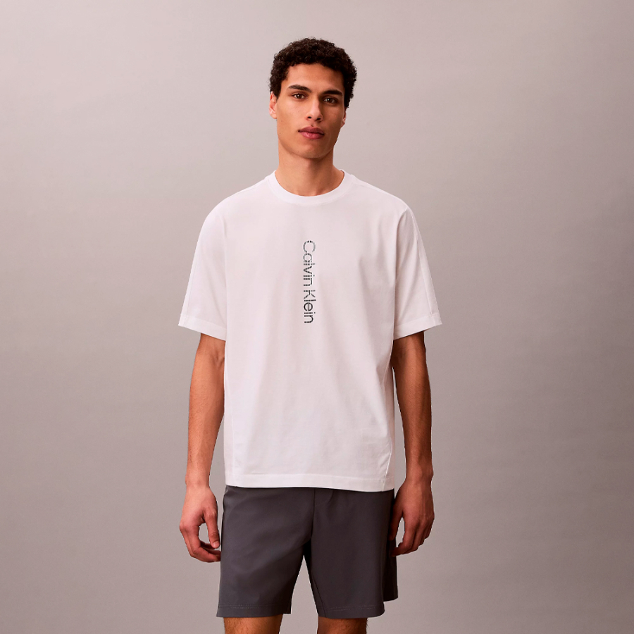 t-shirt-de-sport-en-melange-de-coton-technique t-shirt-de-sport-en-melange-de-coton-technique