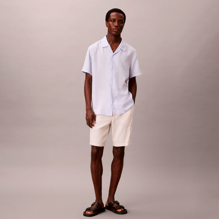 linen-and-cotton-cargo-shorts
