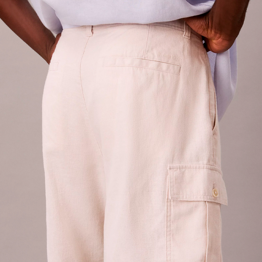 linen-and-cotton-cargo-shorts